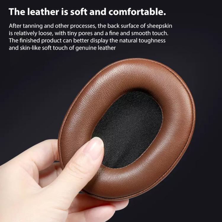 Sponge Earmuffs Replacement Earpads For ATH-MSR7, Black Ice Silk Cloth, Black Football Net, Black Protein Leather, White Protein Leather, Brown Protein Leather, Grey Protein Leather, Dark Brown Protein Leather, Black Lambskin, Brown Lambskin           ...