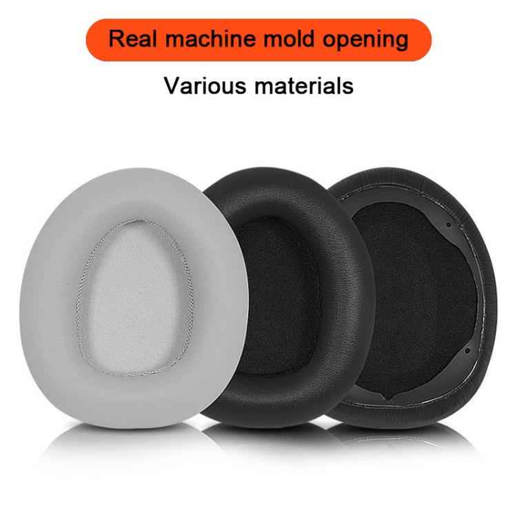 2pcs Protein Leather Snap-on Type Earphone Covers, For Dareu EH739 / EH755