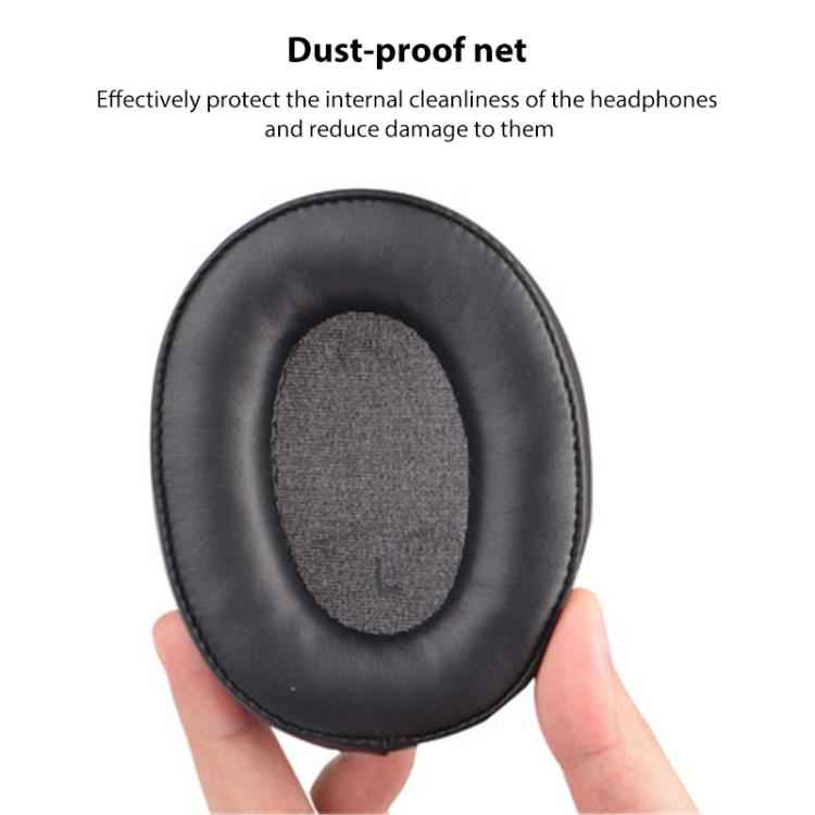 1 Pair Protein Leather Replacement Earpads For Audio Technica ATH-SR9 / DSR9BT / DSR7BT
