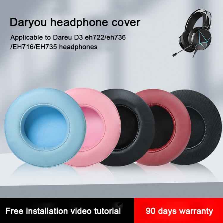 2pcs Protein Leather Slip-on Type Earphone Covers