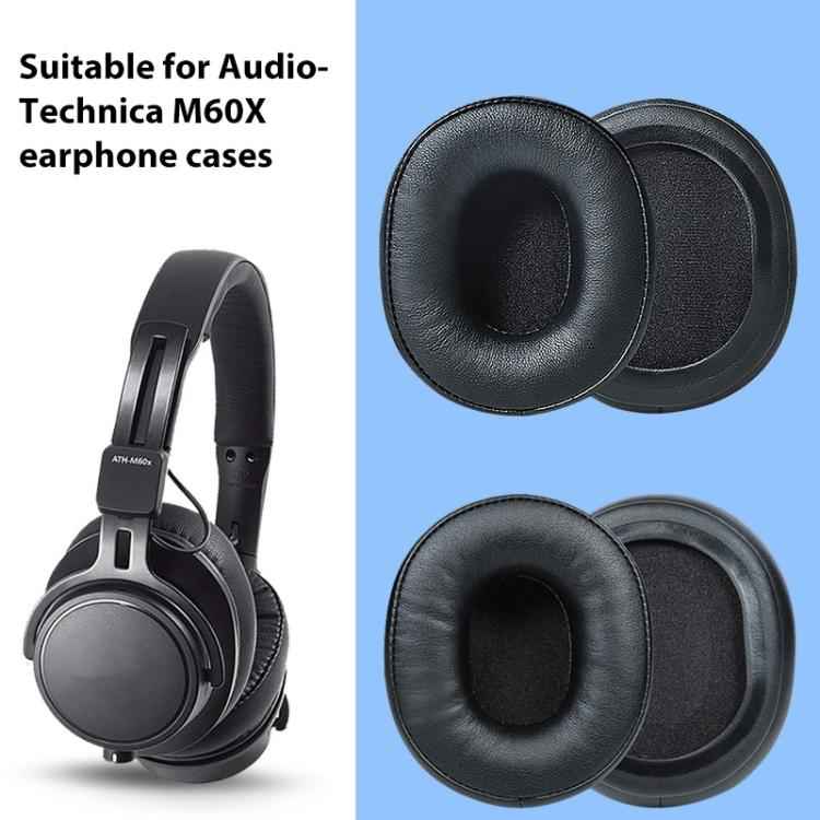 2pcs Sponge Earmuffs Replacement Earpads For Audio Technica ATH-M60X
