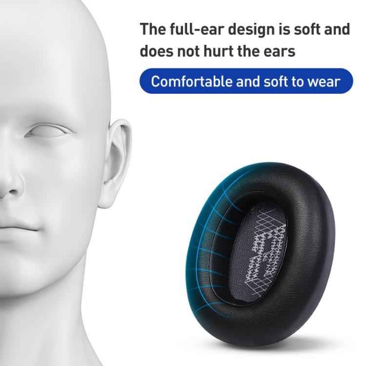 1 Pair Microfiber Leather Earphone Replacement Earpads For JBL Live 650BTNC / E65BTNC / Duet NC / Live 660 BTNC