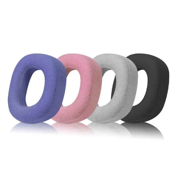 1 Pair Protein Leather and Ice Silk Cloth Replacement Earpads For Corsair HS80 Max / HS80 USB Wired / HS81 RGB