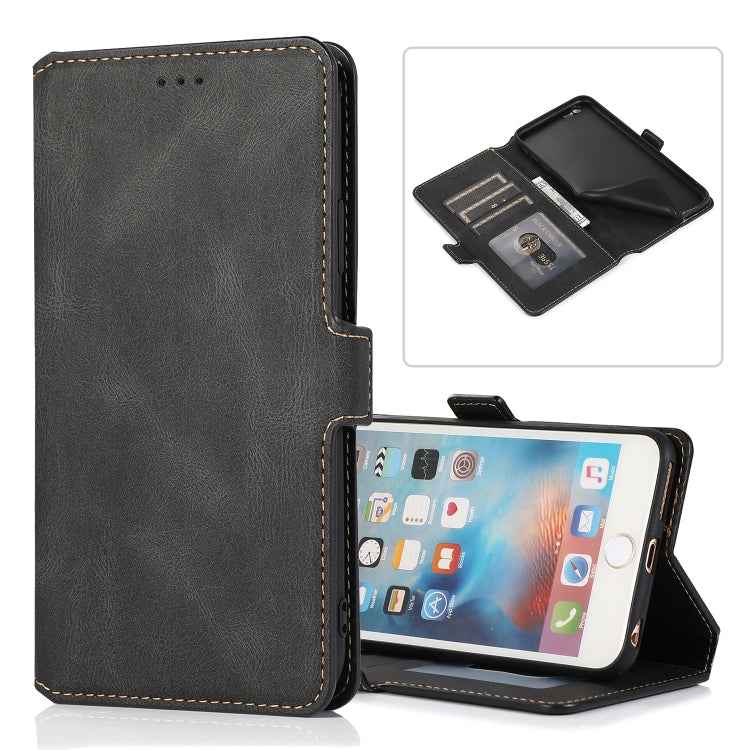 Retro Magnetic Closing Clasp Horizontal Flip Leather Case with Holder & Card Slots & Photo Frame & Wallet, For iPhone 6, For iPhone 6 Plus, For iPhone SE 2022 / SE 2020 / 8 / 7, For iPhone 8 Plus / 7 Plus, For iPhone 11, For iPhone 11 Pro              ...