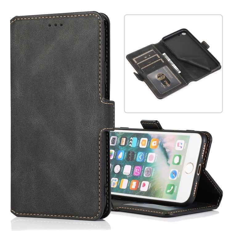 Retro Magnetic Closing Clasp Horizontal Flip Leather Case with Holder & Card Slots & Photo Frame & Wallet, For iPhone 6, For iPhone 6 Plus, For iPhone SE 2022 / SE 2020 / 8 / 7, For iPhone 8 Plus / 7 Plus, For iPhone 11, For iPhone 11 Pro              ...