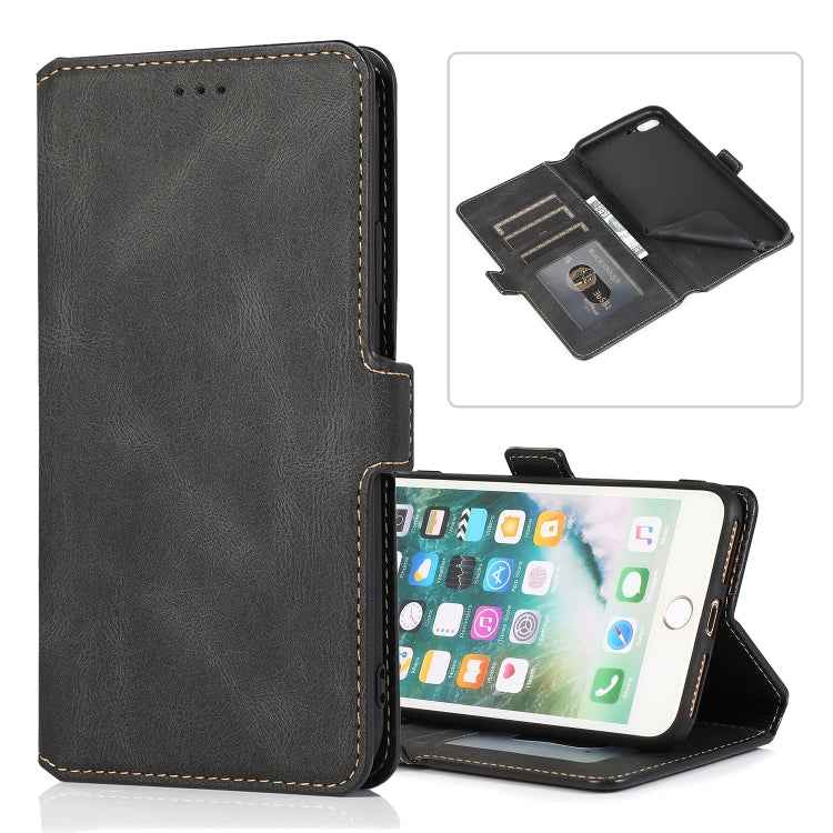 Retro Magnetic Closing Clasp Horizontal Flip Leather Case with Holder & Card Slots & Photo Frame & Wallet, For iPhone 6, For iPhone 6 Plus, For iPhone SE 2022 / SE 2020 / 8 / 7, For iPhone 8 Plus / 7 Plus, For iPhone 11, For iPhone 11 Pro              ...
