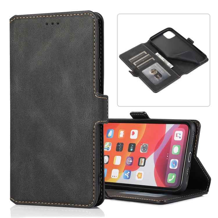 Retro Magnetic Closing Clasp Horizontal Flip Leather Case with Holder & Card Slots & Photo Frame & Wallet, For iPhone 6, For iPhone 6 Plus, For iPhone SE 2022 / SE 2020 / 8 / 7, For iPhone 8 Plus / 7 Plus, For iPhone 11, For iPhone 11 Pro              ...
