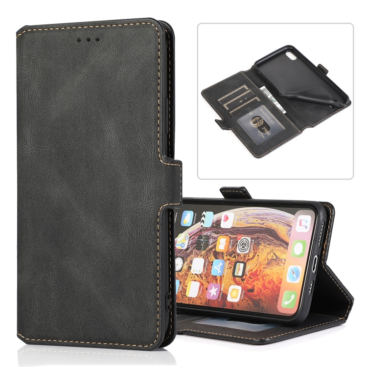 Retro Magnetic Closing Clasp Horizontal Flip Leather Case with Holder & Card Slots & Photo Frame & Wallet, For iPhone 6, For iPhone 6 Plus, For iPhone SE 2022 / SE 2020 / 8 / 7, For iPhone 8 Plus / 7 Plus, For iPhone 11, For iPhone 11 Pro              ...