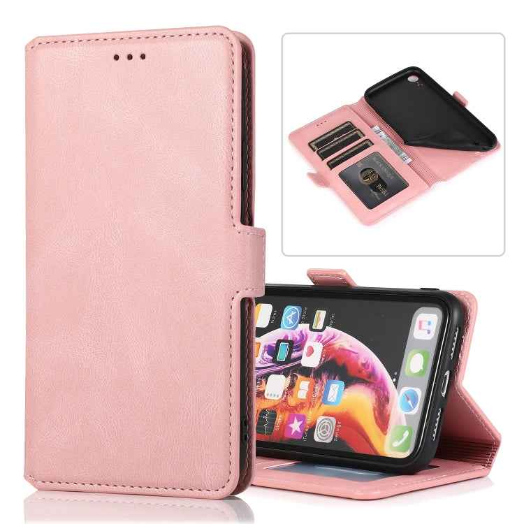 Retro Magnetic Closing Clasp Horizontal Flip Leather Case with Holder & Card Slots & Photo Frame & Wallet, For iPhone XR, For iPhone XS Max