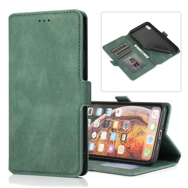Retro Magnetic Closing Clasp Horizontal Flip Leather Case with Holder & Card Slots & Photo Frame & Wallet, For iPhone XR, For iPhone XS Max
