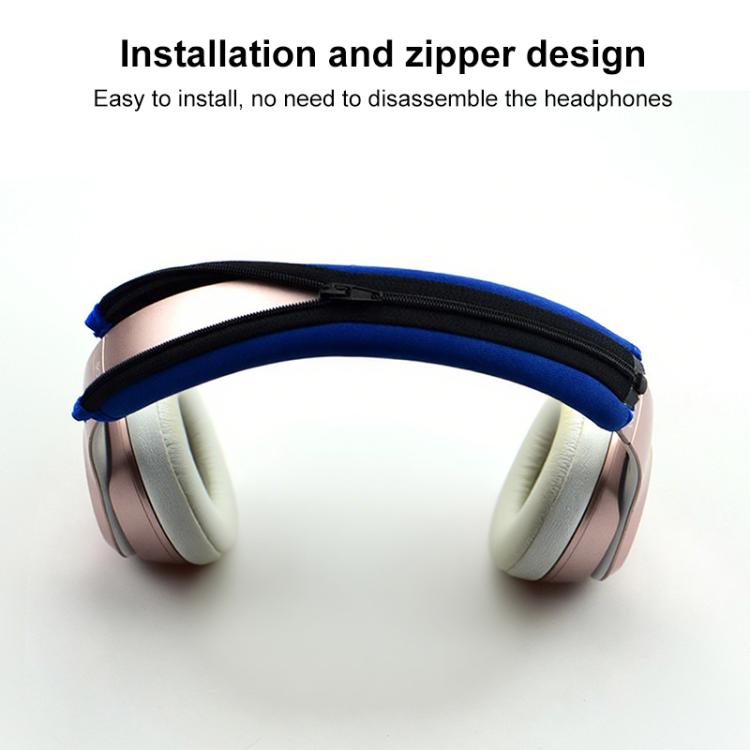 Neoprene Zipper Headband Cushion Pad Replacement Parts, For Beats Solo3 / Solo2
