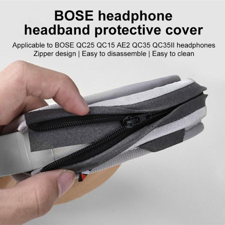Neoprene Zipper Headband Protective Cover For BOSE QC25 / QC15 / QC35 II, Small-Black, Small-Black Grey, Small-Grey, Large-Black, Large-Black Grey, Large-Red, Large-Brown