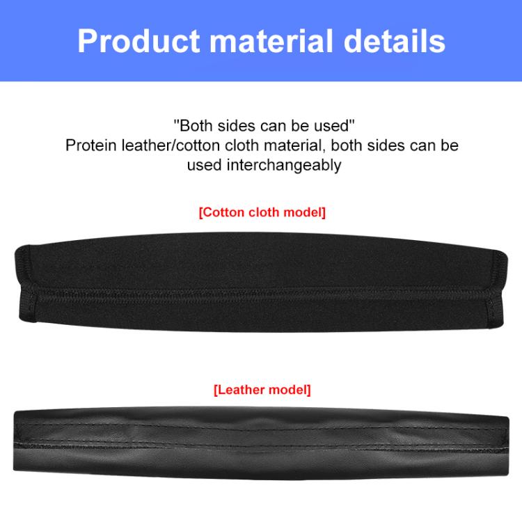 Universal PU Leather Headband Protective Cover, Curved 21x11x8.5cm, Curved 24.5x11x8.5cm, Rectangle 24.5x10cm