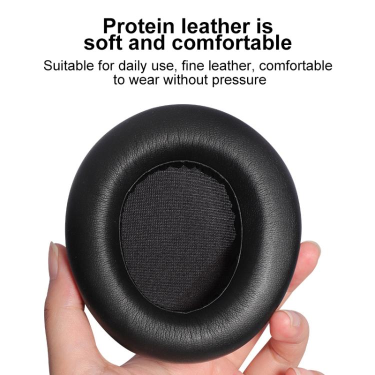 2pcs Protein Leather Earpads For SteelSeries Arctis Nova Wired Headphones, For SteelSeries Arctis Nova(Black)