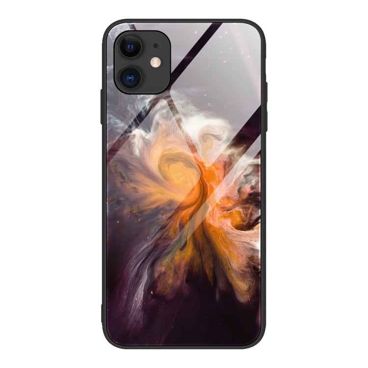 Marble Pattern Glass Protective Case, For iPhone 12 mini, For iPhone 12 Pro Max, For iPhone 11 Pro, For iPhone SE 2022 / SE 2020 / 8 / 7, For iPhone X