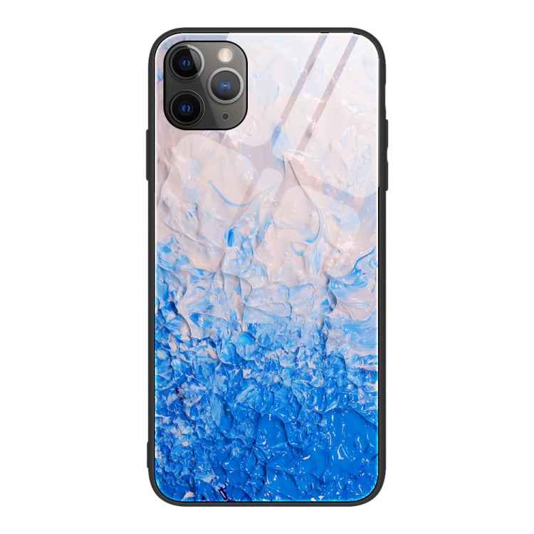 Marble Pattern Glass Protective Case, For iPhone 12 mini, For iPhone 12 Pro Max, For iPhone 11 Pro, For iPhone SE 2022 / SE 2020 / 8 / 7, For iPhone X