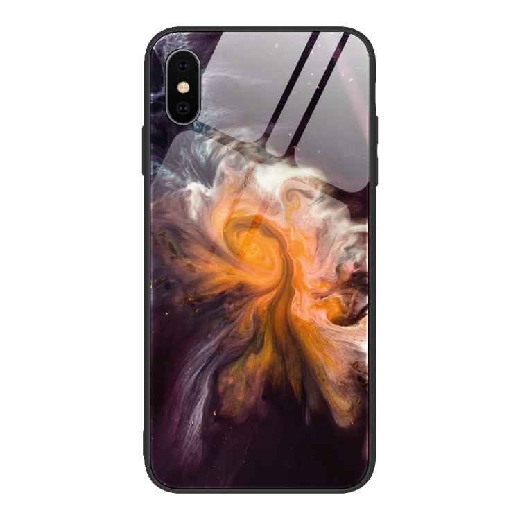 Marble Pattern Glass Protective Case, For iPhone 12 mini, For iPhone 12 Pro Max, For iPhone 11 Pro, For iPhone SE 2022 / SE 2020 / 8 / 7, For iPhone X