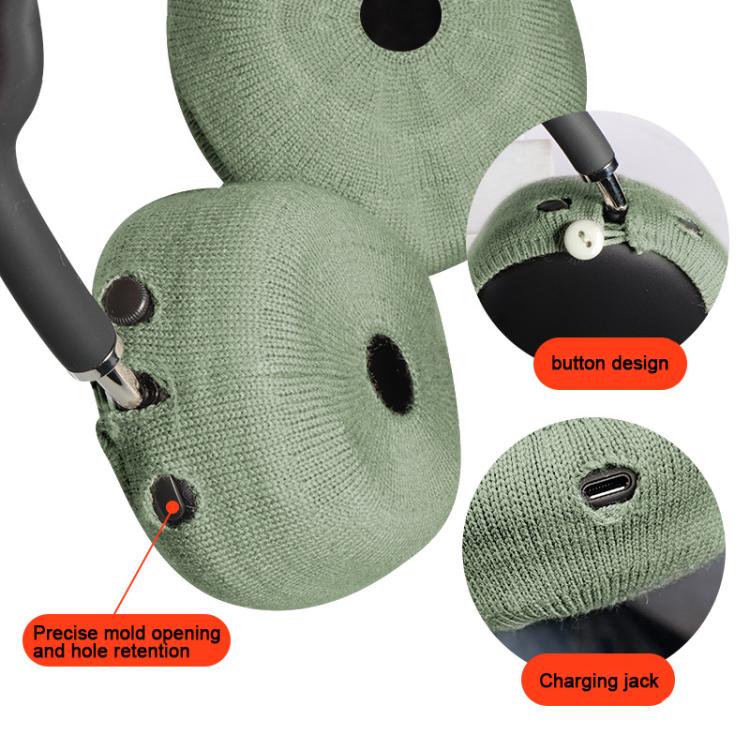 2pcs Knitted Earphone Dust Cover, For Apple AirPods Max