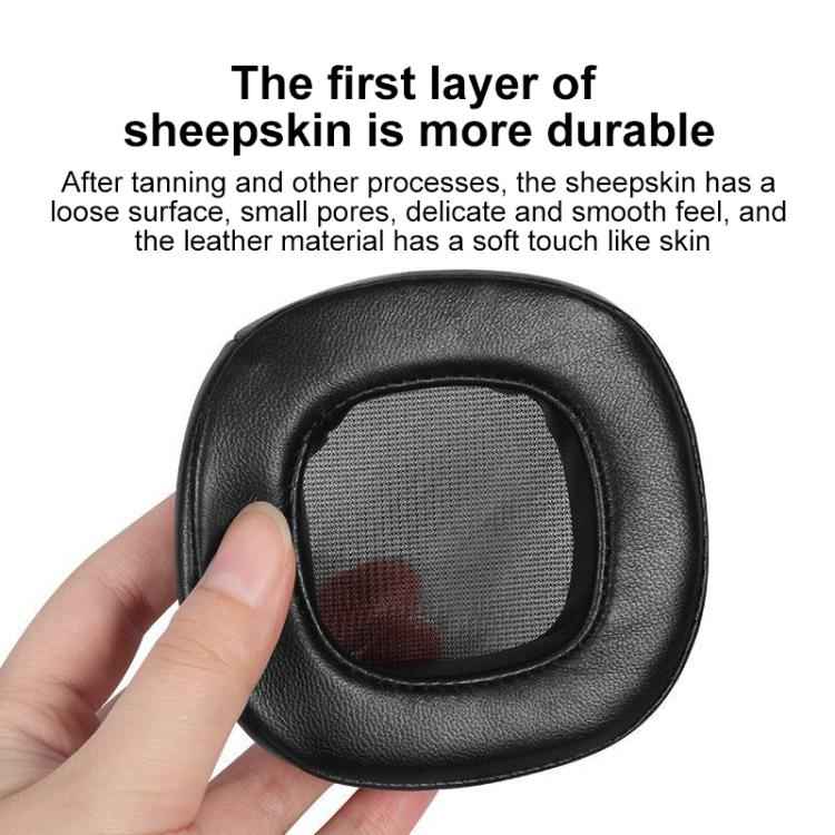 2pcs Magnetic Snap-on Lambskin Leather Earpads For Abyss Diana Phi / AB-1266