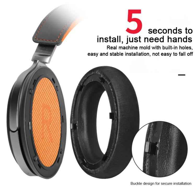 2pcs Protein Leather Snap-on Type Earphone Covers, For Meizu HD60