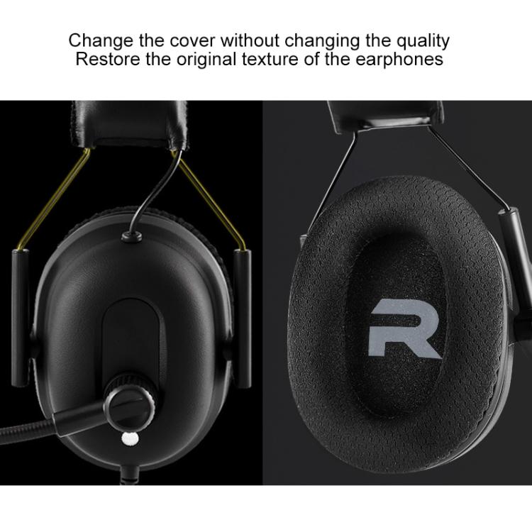 1 Pair Printing Insert Earpads For Somic G936N / G936, Protein Leather, Football Net Fabric