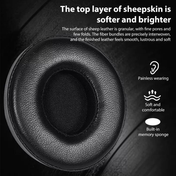 1 Pair Lambskin Replacement Earpads For Beats Solo3 / Solo2, Lambskin For Beats Solo3