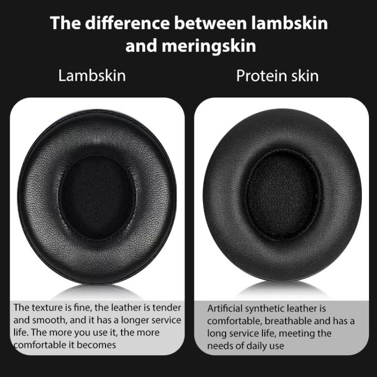 1 Pair Lambskin Replacement Earpads For Beats Solo3 / Solo2, Lambskin For Beats Solo3
