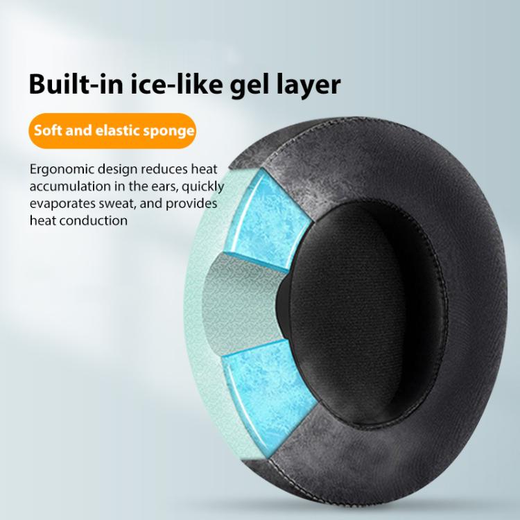 1 Pair Ice Feeling Gel Replacement Earpads For Beats Solo3 / Solo2, For Beats Solo3 / Solo2, Ice Feeling Gel For Beats Solo3, For Beats Solo3