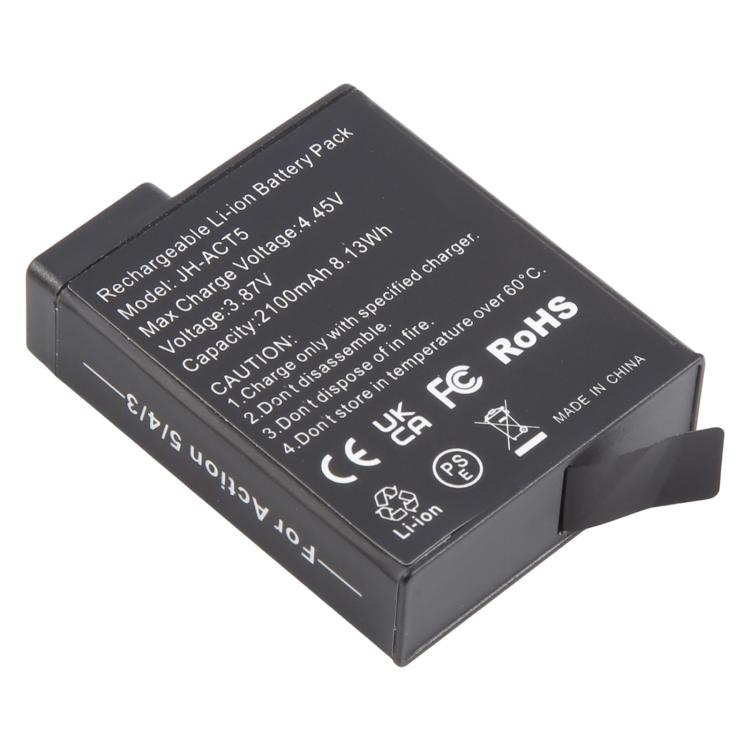 JH-ACT5 2100mAh Battery For DJI OSMO Action 5 Pro / 4 / 3