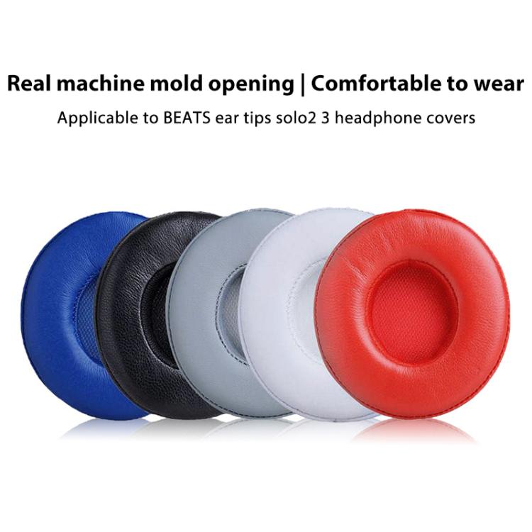 1 Pair Lambskin Replacement Earpads For Beats Solo3 / Solo2 Wireless, For Beats Solo3 / Solo2 Wireless, Lambskin For Beats Solo3 / 2
