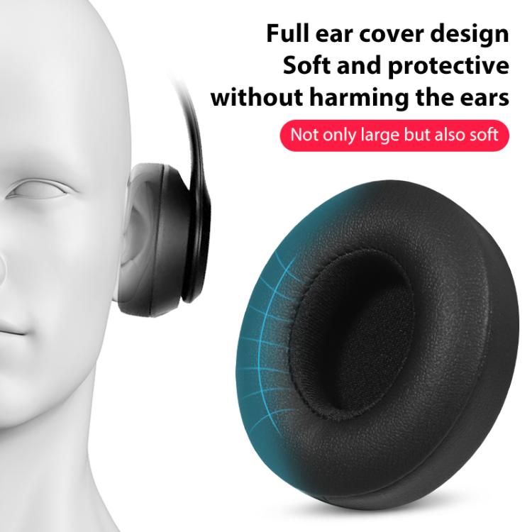 1 Pair Protein Leather Replacement Earpads For Beats Solo4, For Beats Solo4