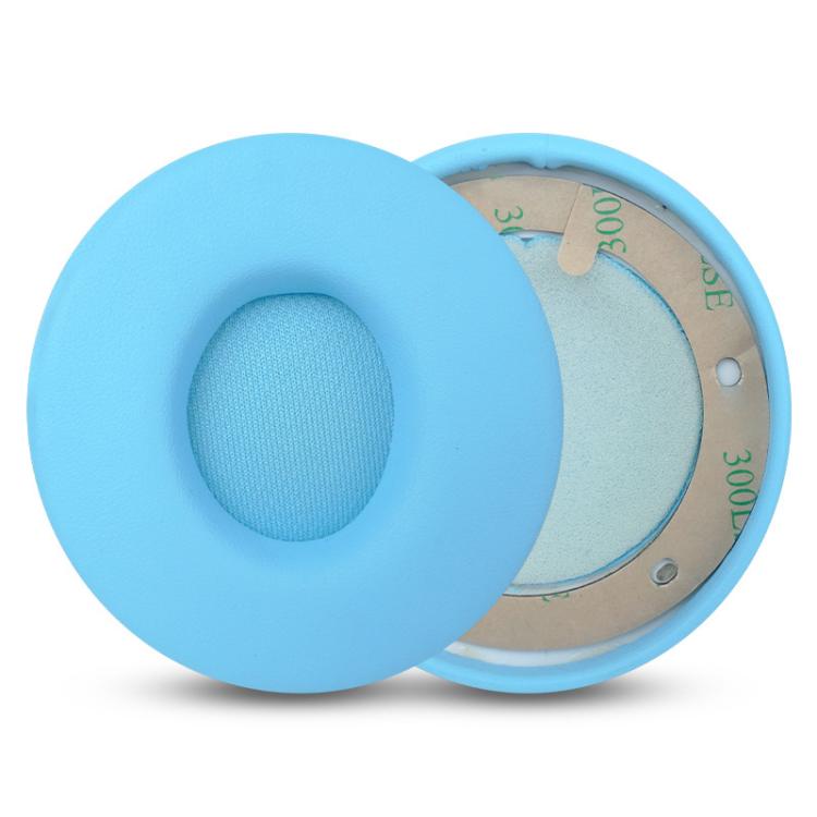 1 Pair Protein Leather Replacement Earpads For Beats Solo Pro, For Beats Solo Pro, For Beats Solo Pro(Light Blue), For Beats Solo Pro(Dark Blue)