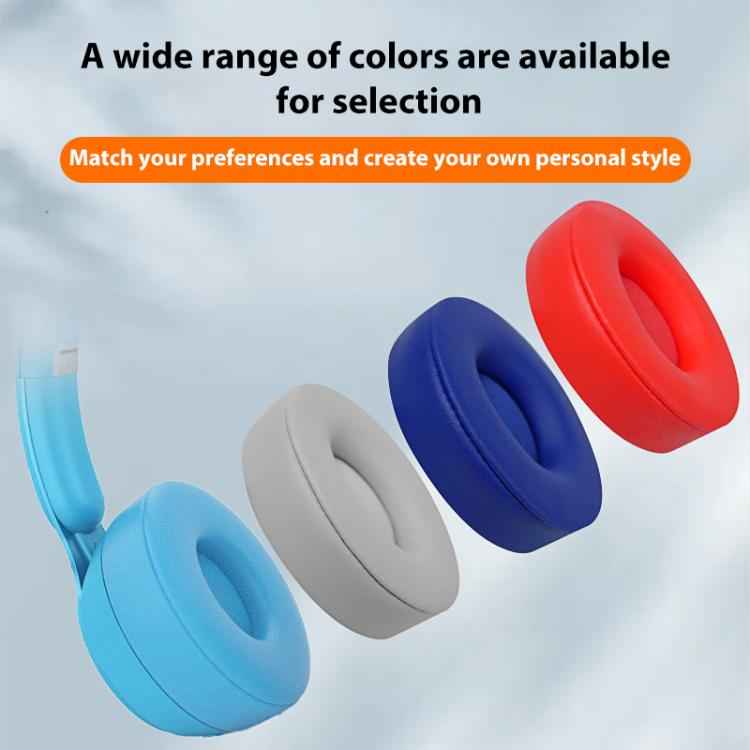 1 Pair Protein Leather Replacement Earpads For Beats Solo Pro