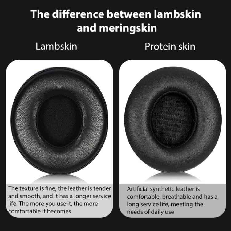 1 Pair Protein Leather Thickened 26mm Replacement Earpads For Beats Studio3 / 2