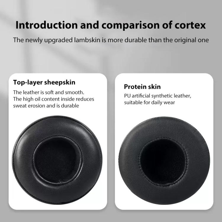 2pcs Protein Leather Replacement Earpads For Beats Studio Pro, For Beats Studio Pro