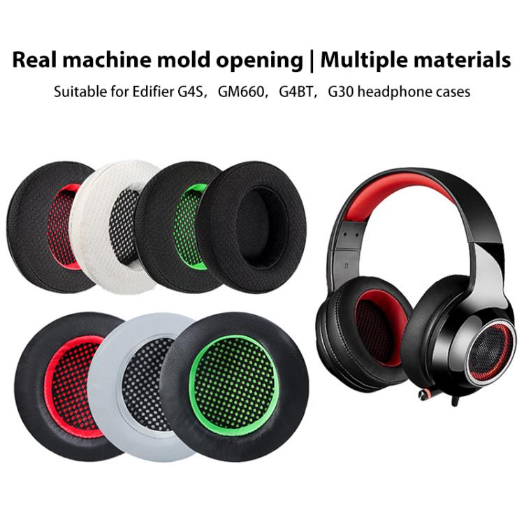 2pcs Mesh Replacement Earpads For EDIFIER HECATE G4, For EDIFIER HECATE G4, For EDIFIER HECATE G4(Black Green), For EDIFIER HECATE G4(White)