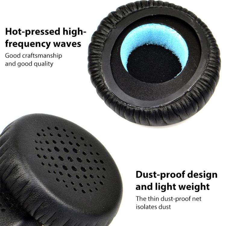2pcs Protein Leather Replacement Earpads For EDIFIER H690 / W570BT / W670BT / H690P, For EDIFIER H690