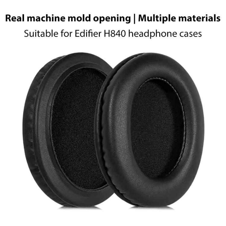 2pcs Protein Leather Replacement Earpads For EDIFIER H840 / H841P / K830 / G3 / K5000 / K6500, For EDIFIER H840