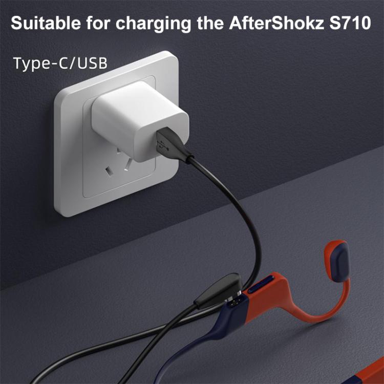 Bone Conduction Earphone Magnetic Charging Cable For Shokz OpenSwim Pro S710