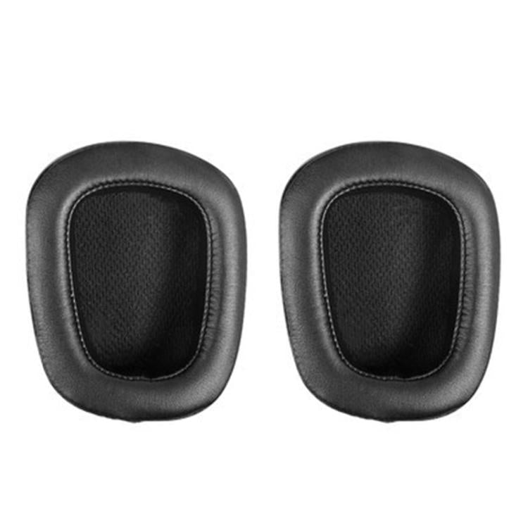 2pcs Insert Replacement Earpads For Logitech G533 / G633 / G635 / G933 / G935, Protein Leather, Mesh Fabric, Protein Leather and Ice Silk Fabric, Glitter Velvet, Lambskin