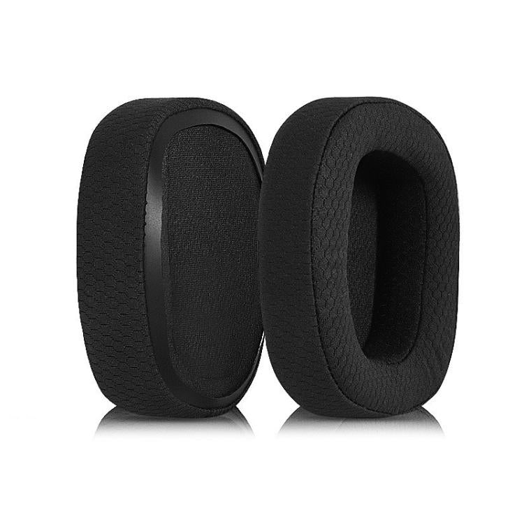 2pcs Hot Pressed Insert Replacement Earpads For Logitech G533 / G633 / G635 / G933 / G935, Protein Leather, Football Net Fabric, Protein Leather and Ice Silk Fabric