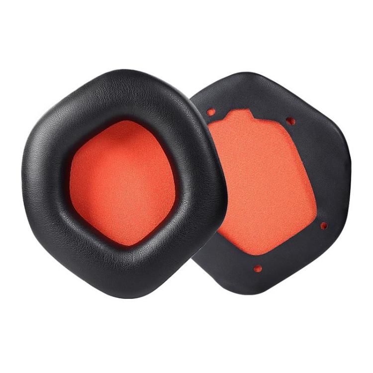 1 Pair Snap-on Replacement Earpads For ASUS ROG Strix7.1, Football Net Fabric, Protein Leather, Ice Silk Fabric