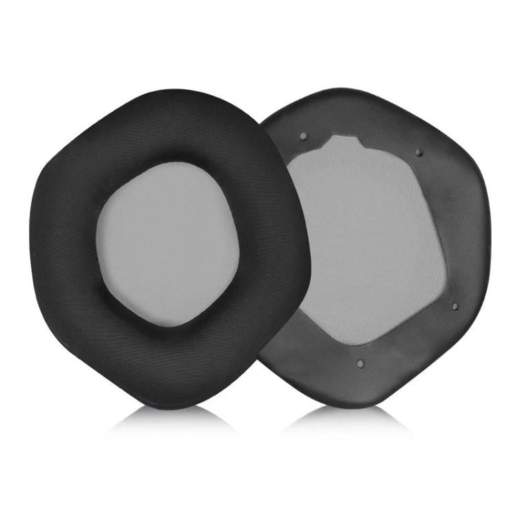 1 Pair Snap-on Replacement Earpads For ASUS ROG Strix7.1, Football Net Fabric, Protein Leather, Ice Silk Fabric