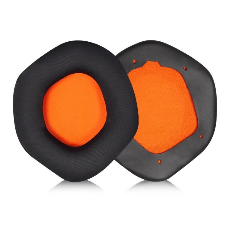 1 Pair Snap-on Replacement Earpads For ASUS ROG Strix7.1, Football Net Fabric, Protein Leather, Ice Silk Fabric