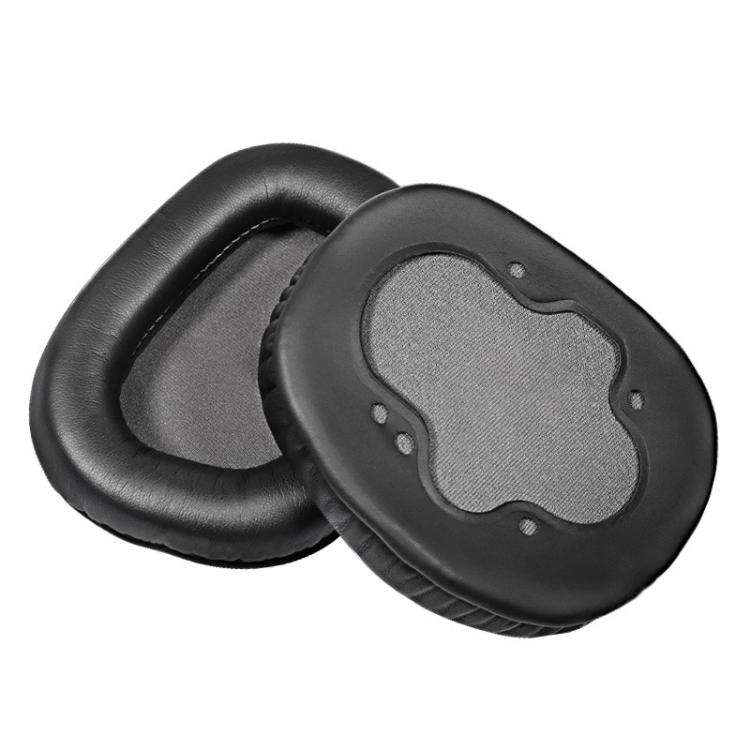 1 Pair Snap-on Replacement Earpads For ASUS Centurioner, Protein Leather, Net Fabric
