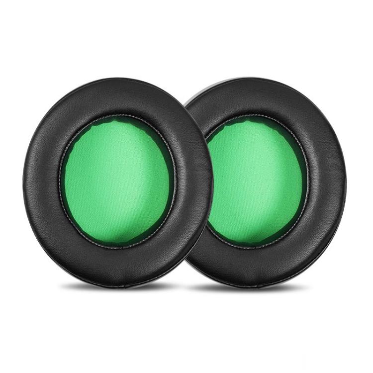 1 Pair Rotating Snap-on Replacement Earpads For Razer Kraken Pro V2, Protein Leather, Lambskin