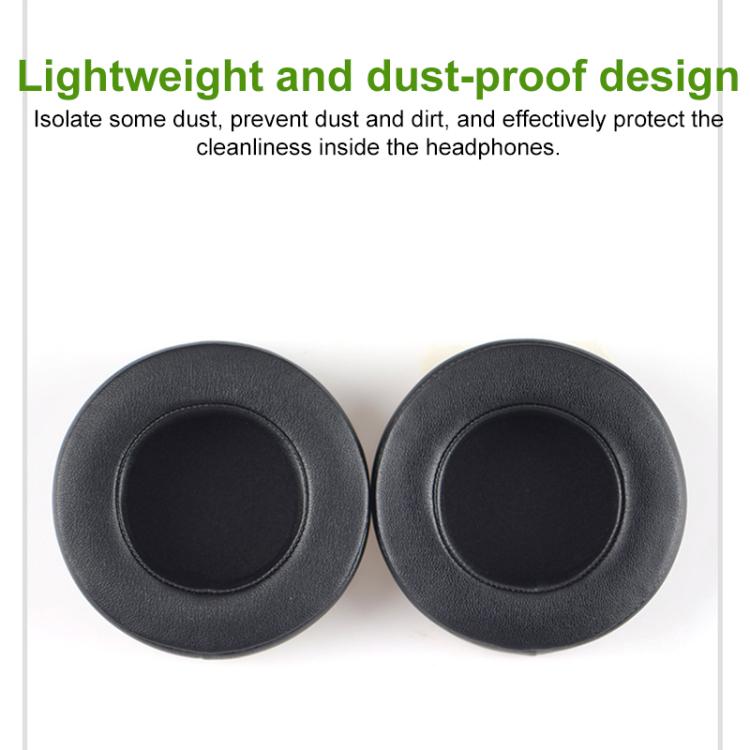 1 Pair Rotating Snap-on Replacement Earpads For Razer Kraken Pro V2, Protein Leather, Lambskin