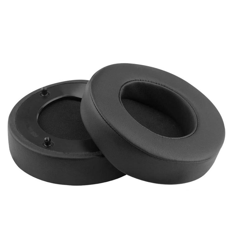 1 Pair Push Snap-on Replacement Earpads For Razer ManOWar 7.1, Lambskin, Protein Leather Ice Silk Fabric, Protein Leather