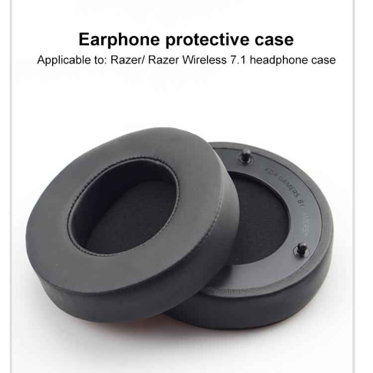 1 Pair Push Snap-on Replacement Earpads For Razer ManOWar 7.1