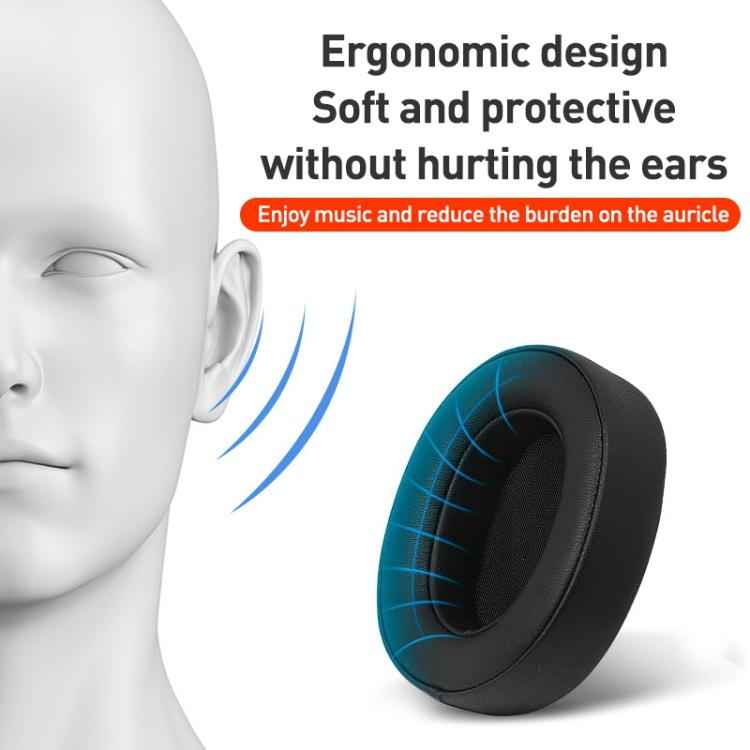 2pcs Spliced Protein Leather Earphone Replacement Earpads Pads For Sony WH-1000XM5